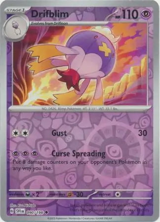 Scarlet & Violet Drifblim #90/198 reverse holo